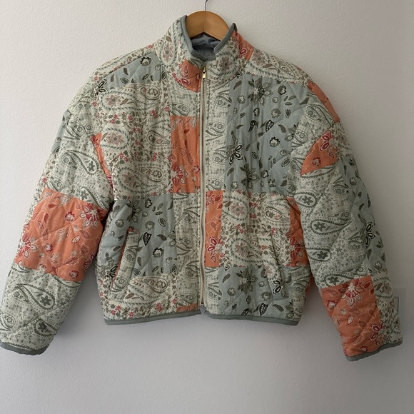 Avec Les Filles Jackets & Blazers - AVEC LES FILLES - patchwork quilted coat - multi color - women’s small
